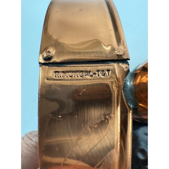 Trinidad & Tobago Copper Steel Drum Ashtray Set - Picture 2 of 16